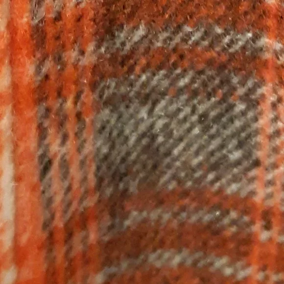 Paparazzi Wool Jacket Orange, White and Black Medium size - Picture 8 of 16